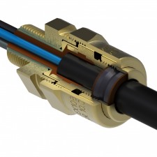 Barrier type explosion proof cable gland for unarmoured cables