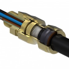 Explosion proof cable gland for lead sheathed cables